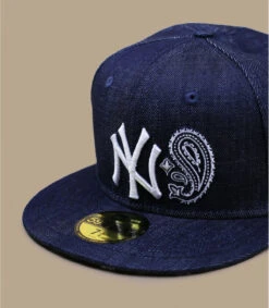 NEW ERA 5950 Paisley NY Denim -Chapeau De Mode 5950 paisley ny denim 2