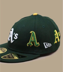 NEW ERA All Over Logo 5950 Low Profile Athletics -Chapeau De Mode all over logo 5950 low profile athletics 2