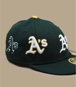 NEW ERA All Over Logo 5950 Low Profile Athletics -Chapeau De Mode all over logo 5950 low profile athletics 3