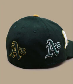 NEW ERA All Over Logo 5950 Low Profile Athletics -Chapeau De Mode all over logo 5950 low profile athletics 4