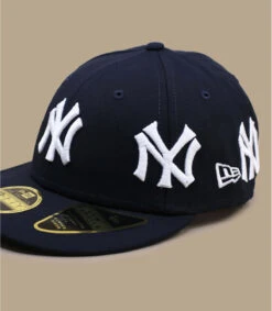 NEW ERA All Over Logo 5950 Low Profile NY -Chapeau De Mode all over logo 5950 low profile ny 2