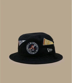 NEW ERA All Over Patch Bucket Black -Chapeau De Mode all over patch bucket black 2