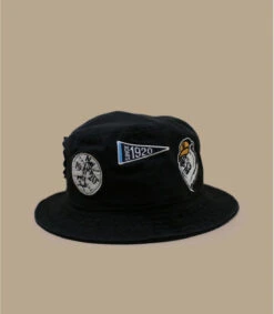 NEW ERA All Over Patch Bucket Black -Chapeau De Mode all over patch bucket black 3