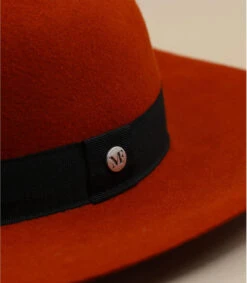 Baya Brique -Chapeau De Mode baya briquecapeline20rouge20brique20feutre