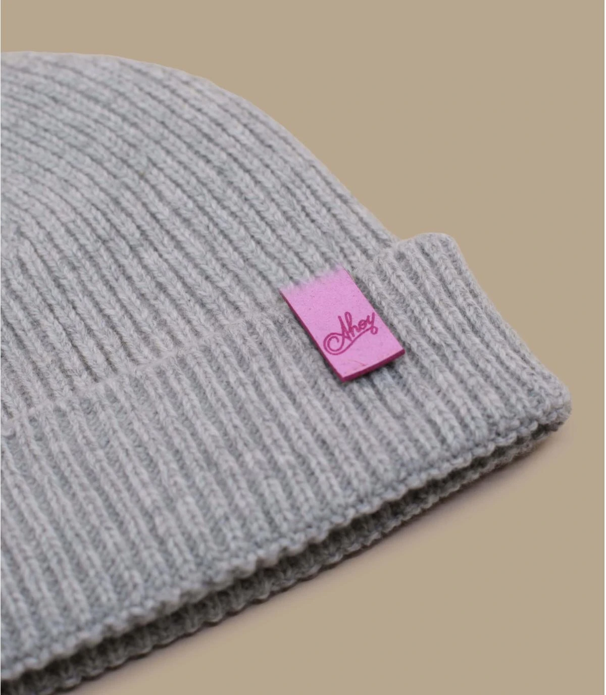 Bonnet Ahoy Grey Pink. Eco & Fabriqué En France 2 Bonnet Ahoy Grey Pink. Eco & Fabriqué En France – Image 2