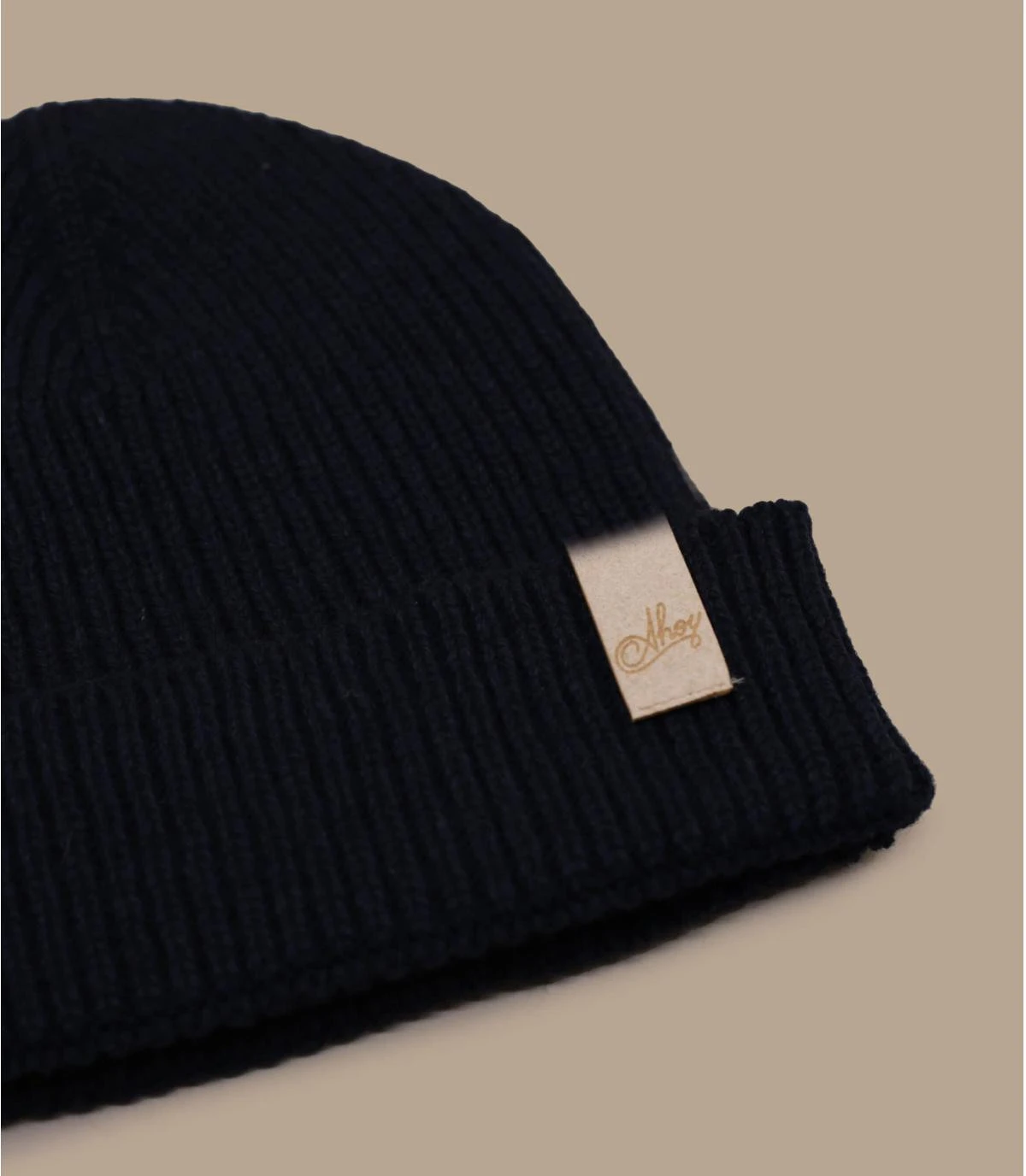 Bonnet Ahoy Navy Beige. Eco & Fabriqué En France 2 Bonnet Ahoy Navy Beige. Eco & Fabriqué En France – Image 2