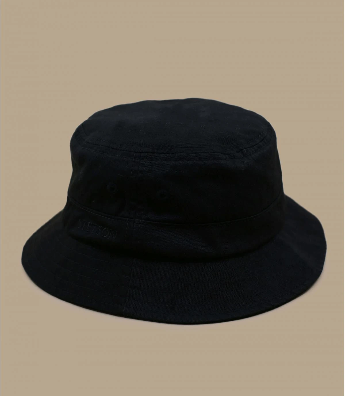 Stetson Bucket Cotton Twill Black 2 Stetson Bucket Cotton Twill Black – Image 2