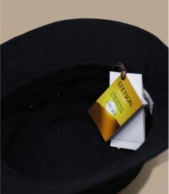 Stetson Bucket Cotton Twill Black 7 Stetson Bucket Cotton Twill Black -Chapeau De Mode bucket cotton twill black 3