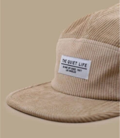 Casquette Cord 5 Panel Tan -Chapeau De Mode casquette cord 5 panel tan 2