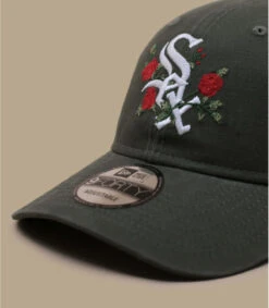NEW ERA Casquette Flower 940 Sox Olive -Chapeau De Mode casquette flower 940 sox olive 2