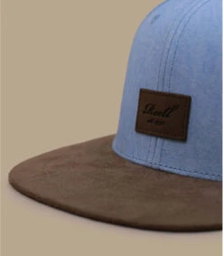 Reell Casquette Suede Wrinkle Blue -Chapeau De Mode casquette suede wrinkle blue 2