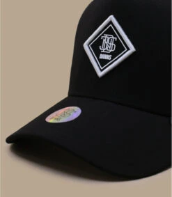 Casquette Trucker HFT Fine Herringbone Black -Chapeau De Mode casquette trucker hft fine herringbone black 2