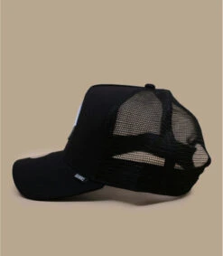 Casquette Trucker HFT Fine Herringbone Black -Chapeau De Mode casquette trucker hft fine herringbone black 3