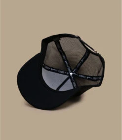 Casquette Trucker HFT Fine Herringbone Black -Chapeau De Mode casquette trucker hft fine herringbone black 5