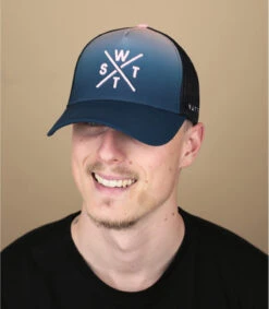 WATTS Casquette Trucker Tokyo Deep Dye Old Pink