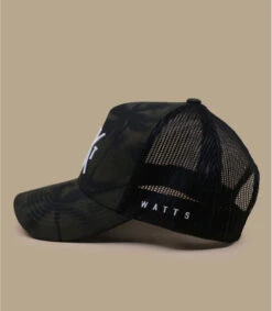 WATTS Casquette Trucker Tokyo Tropical Kaki -Chapeau De Mode casquette trucker tokyo tropical kaki 3
