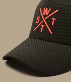WATTS Casquette Trucker Tribe Kaki Carbone -Chapeau De Mode casquette trucker tribe kaki carbone 2