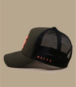 WATTS Casquette Trucker Tribe Kaki Carbone -Chapeau De Mode casquette trucker tribe kaki carbone 3