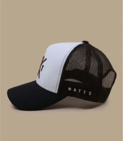 WATTS Casquette Trucker Tribe Solid White Caramel -Chapeau De Mode casquette trucker tribe solid white caramel 3