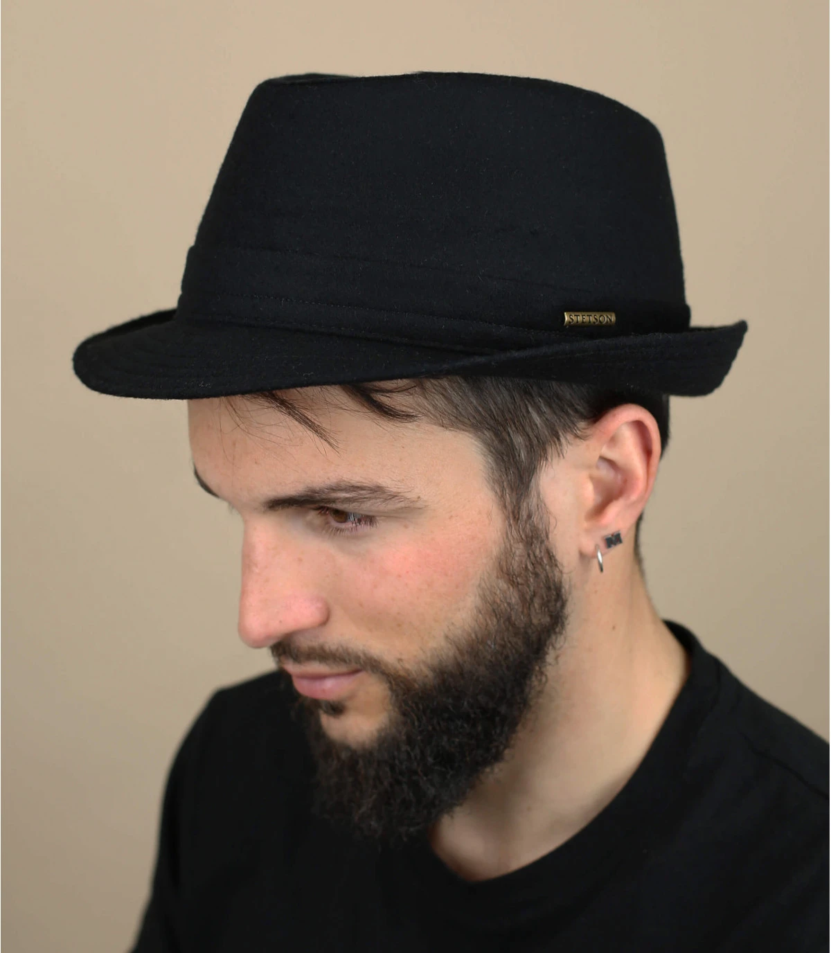 Stetson Chapeau Benavides Wool Noir 1 Stetson Chapeau Benavides Wool Noir