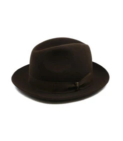 Borsalino Chapeau Feutre Lapin Marengo Marron -Chapeau De Mode chapeau feutre lapin marengo marronBorsalino20