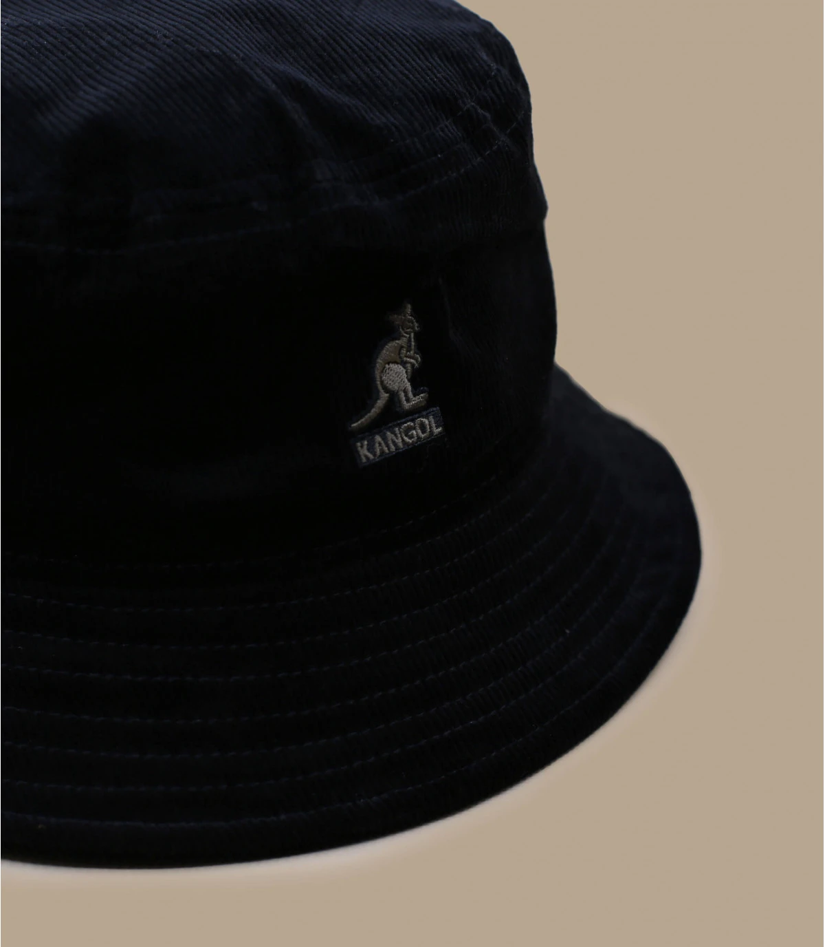 Kangol Cord Bucket Black 3 Kangol Cord Bucket Black – Image 3