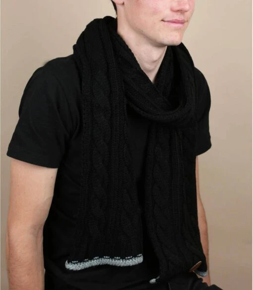 Cabaïa Creamy Gin Scarf Black