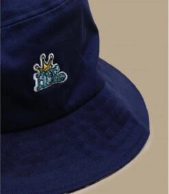 HUF Crown Reversible Bucket Navy Blazer 6 HUF Crown Reversible Bucket Navy Blazer -Chapeau De Mode crown reversible bucket camel navy blazer 2