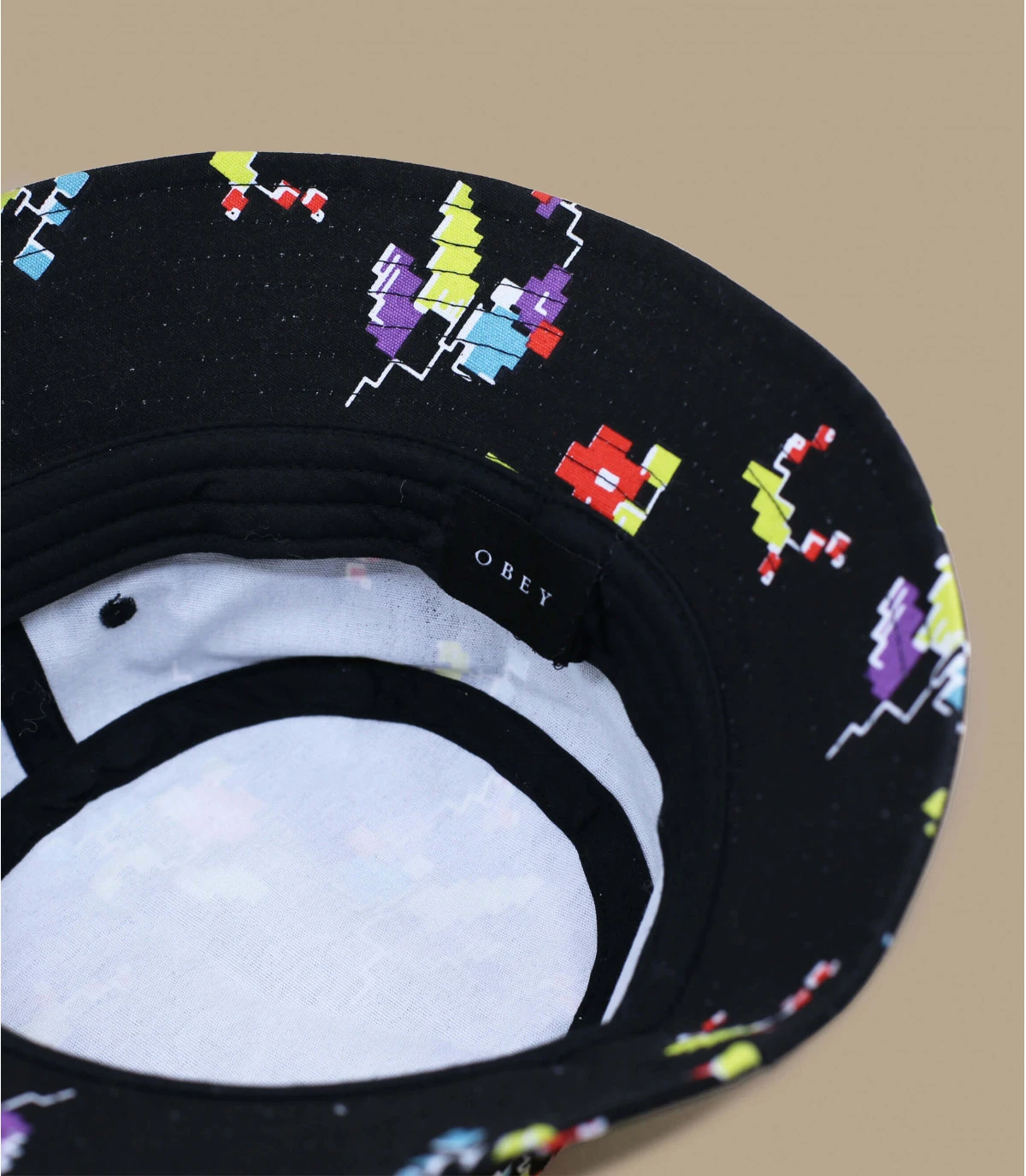OBEY Digital Floral Bucket Black 4 OBEY Digital Floral Bucket Black – Image 4