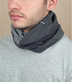 Barts Eclipse Col Reversible Dark Heather Grey