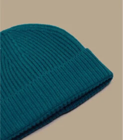 Engineered Knit Ribbed Beanie Ocean Green -Chapeau De Mode engineered knit ribbed beanie ocean green 2