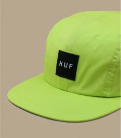 HUF Essentials Box Logo Volley Green -Chapeau De Mode essentials box logo volley green 2
