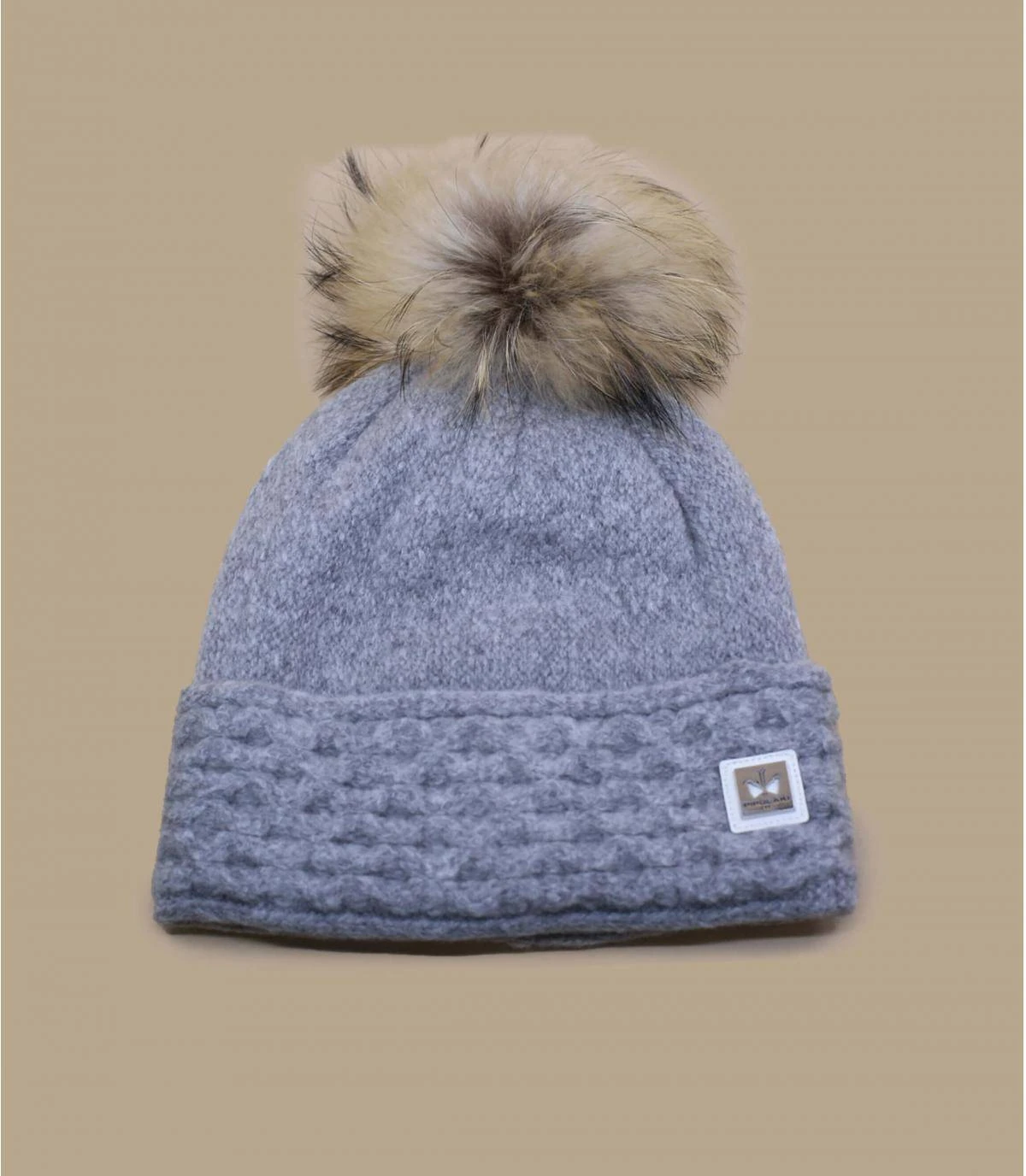 Evelina Real Fur Light Grey 2 Evelina Real Fur Light Grey – Image 2