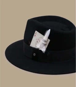 Stetson Fedora Woolfelt Black 8 Stetson Fedora Woolfelt Black -Chapeau De Mode fedora woolfelt black 2