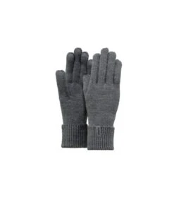 Barts Fine Knitted Gloves Dark Heather -Chapeau De Mode fine knitted gloves dark heatherGants20femme20gris