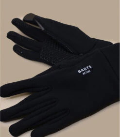 Barts Powerstretch Touch Gloves Black -Chapeau De Mode fine knitted touch gloves black 4