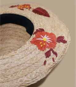 Seeberger Floppy Flower Hand Stich Natural Honey 9 Seeberger Floppy Flower Hand Stich Natural Honey -Chapeau De Mode floppy flower hand stich natural honey 4