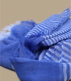 Foulard Bleu -Chapeau De Mode foulard bleu 2
