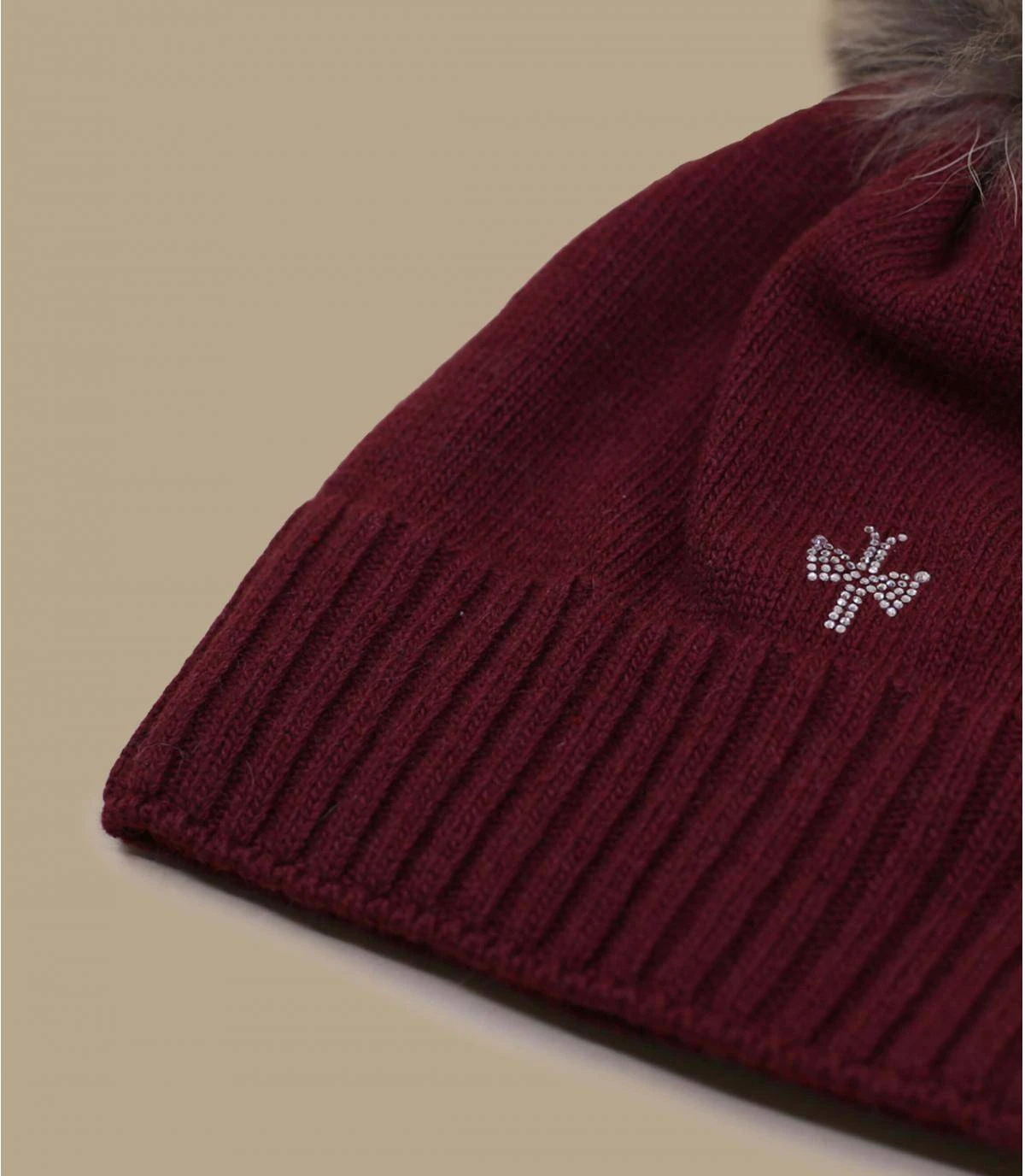 Giulia Real Fur Dark Red 3 Giulia Real Fur Dark Red – Image 3