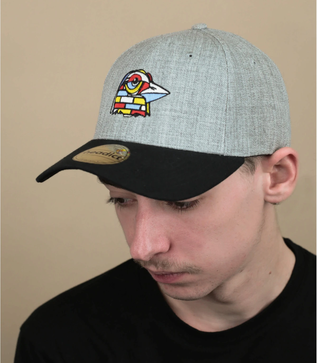 Keim Street Bird Curve Heather Grey Black 1 Keim Street Bird Curve Heather Grey Black