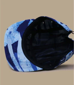 Monoprint 5 Panel Blue -Chapeau De Mode monoprint 5 panel blue 5