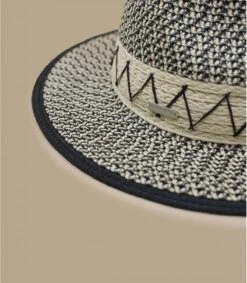 Seeberger Paper Fedora Zigzag -Chapeau De Mode paper fedora zigzag