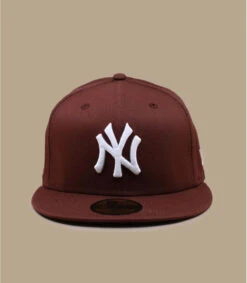 NEW ERA Patch 59Fifty NY Walnut Brown -Chapeau De Mode patch 59fifty ny walnut brown 2