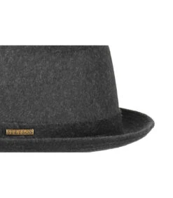 Stetson Pork Pie Baltimore Wool Grey -Chapeau De Mode pork pie baltimore wool greypork20pie20gris20laine20Stetson