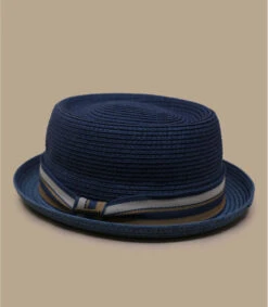 Stetson Pork Pie Toyo Blue -Chapeau De Mode pork pie toyo blue 2