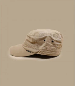 Santiago Camel -Chapeau De Mode santiago camelcasquette20militaire20beige