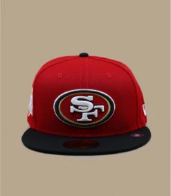 NEW ERA Side Patch 5950 49ers Scarlet -Chapeau De Mode side patch 5950 49ers scarlet 2