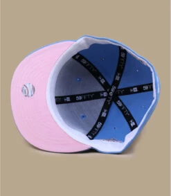 NEW ERA Side Patch 5950 NY Yankees Sky Pink -Chapeau De Mode side patch 5950 ny yankees sky pink 4