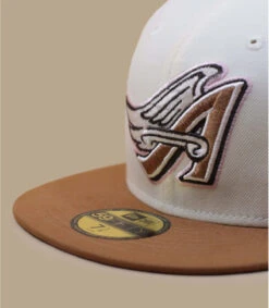 NEW ERA Side Patch 59Fifty Anaheim Angels Bronze Chrome Brown Pink -Chapeau De Mode side patch 59fifty anaheim angels bronze chrome brown pink 2