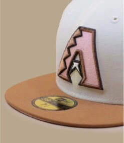 NEW ERA Side Patch 59Fifty Arizona Diamondbacks Bronze Chrome Brown Pink -Chapeau De Mode side patch 59fifty arizona diamondbacks bronze chrome brown pink 2